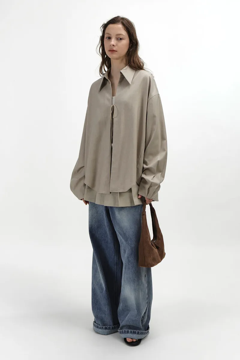 Studio Doe - Curved Panel Pleated Mini Skirt