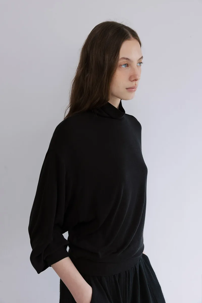 Studio Doe - Puff-sleeve Turtleneck Pullover