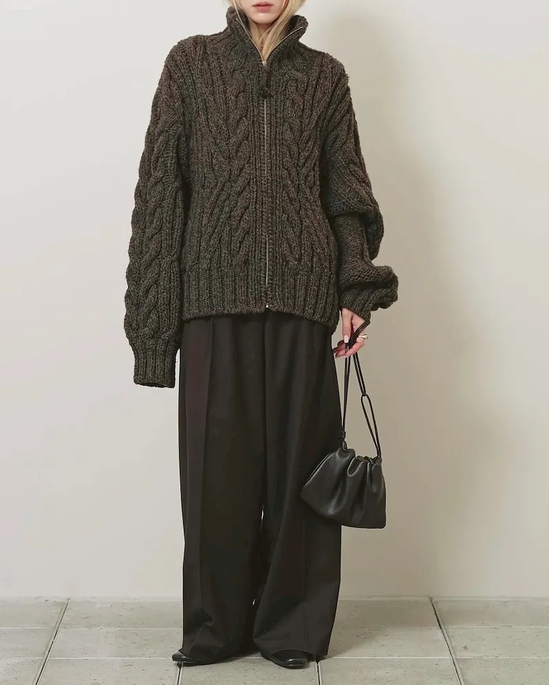 [PRE-ORDER] TODAYFUL - Volume Handknit Cardigan