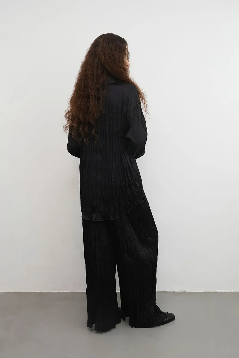 Studio Doe - Satin Pleated Shirt