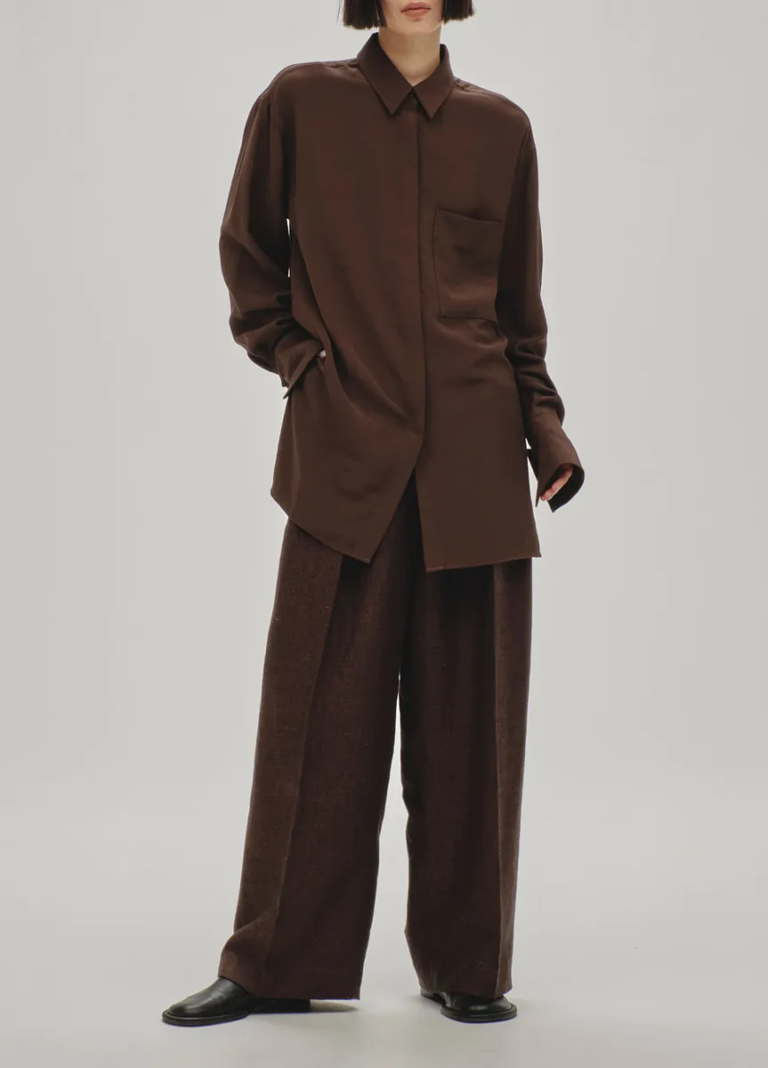 TODAYFUL- Tuck Linen Trousers