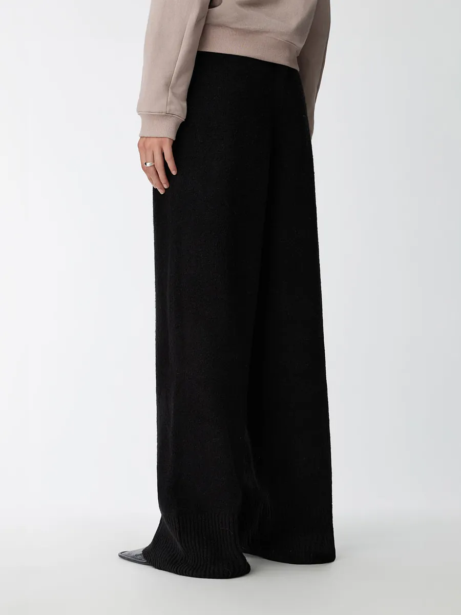Studio Doe - H-Line Low-Crotch Knit Wide Pants