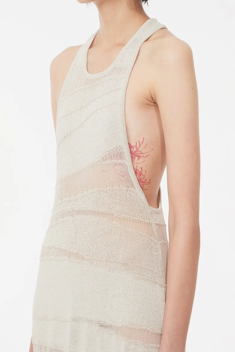 Knitted Sleeveless Maxi Dress