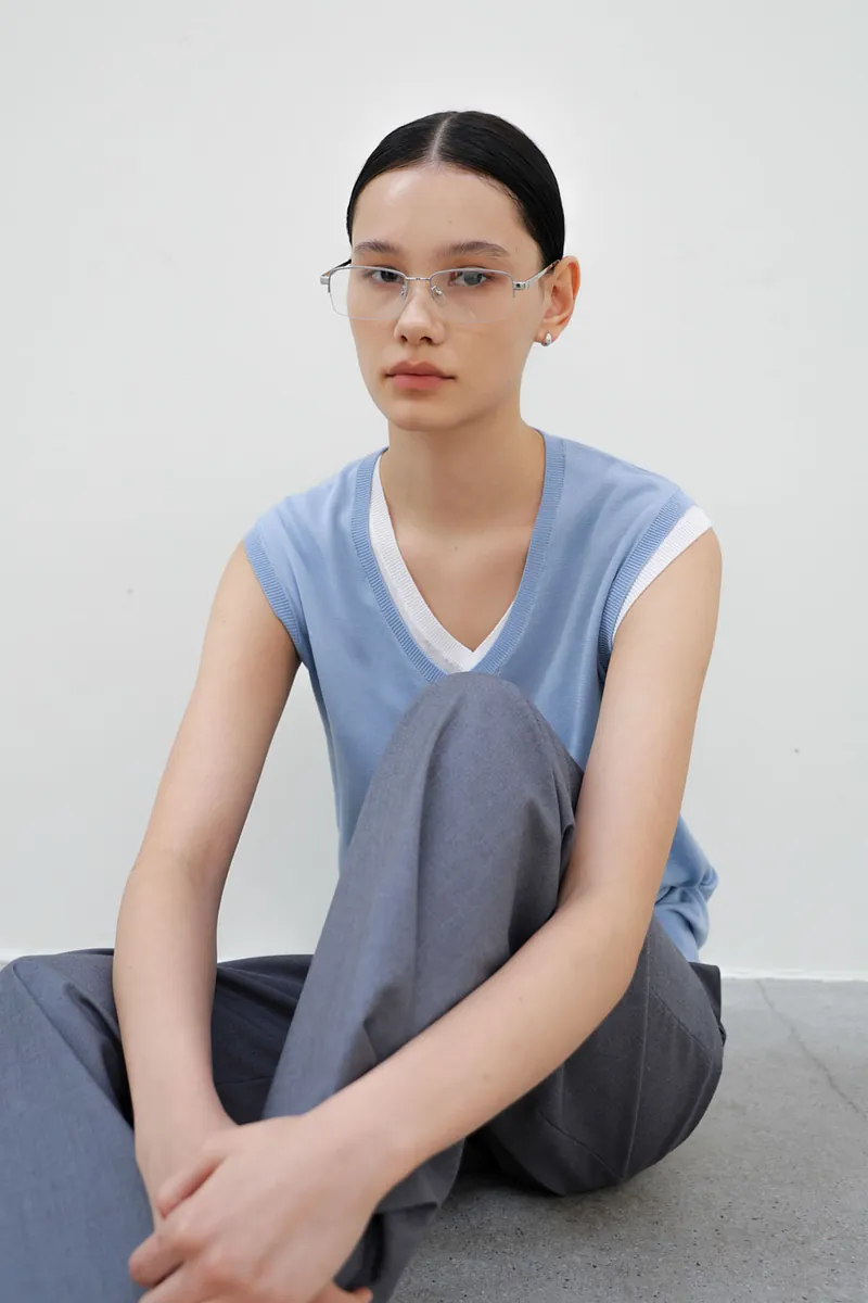 Studio Doe - V-Neck Tencel Fine Knit Tank Top