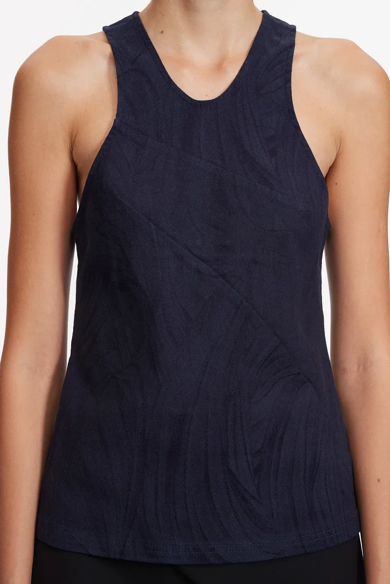 MN - STRETCH DENIM JACQUARD VEST