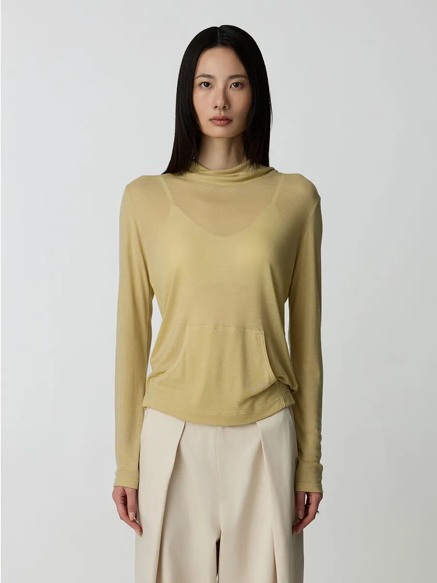 Studio Doe - Tencel Wool Fitted Hooded T-Shirt