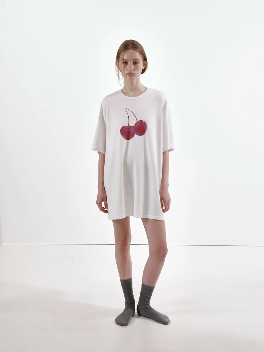 Studio Doe - Oversized Cherry Print T-Shirt