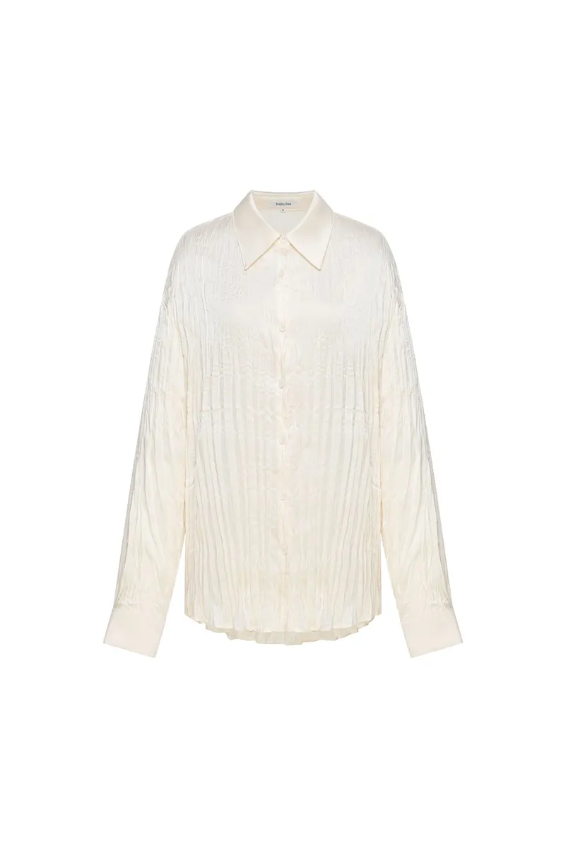 Studio Doe - Satin Pleated Shirt