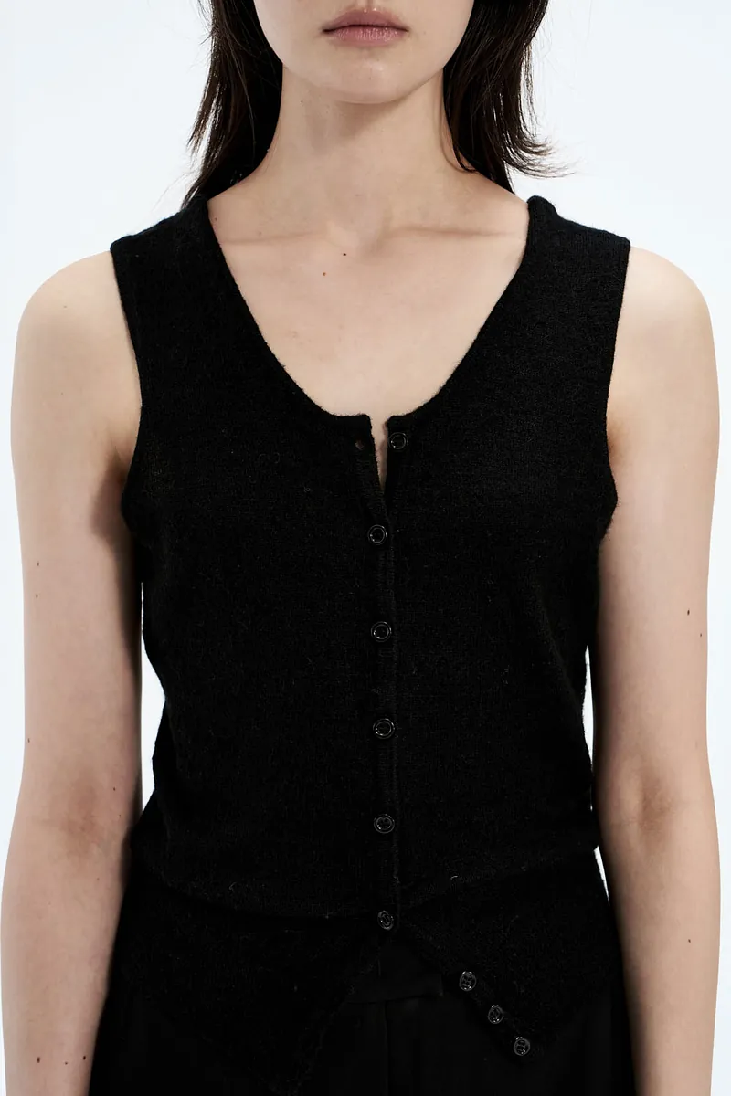 Studio Doe - Mohair Sleeveless Cardigan