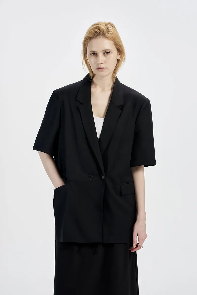 Studio Doe - Double-breasted Short-sleeved Jacket