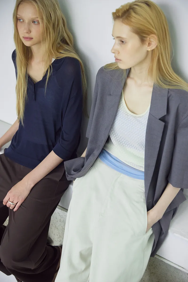 Studio Doe - Double-breasted Short-sleeved Jacket