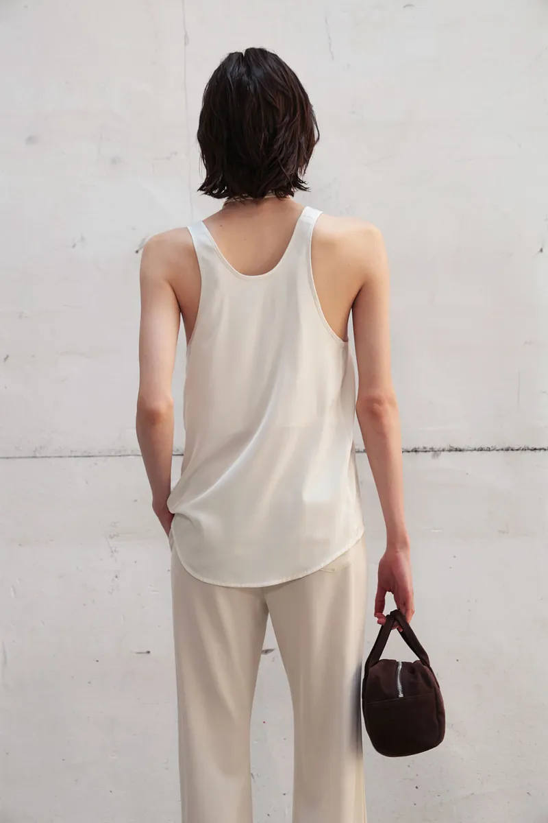 Studio Doe - Matte Satin U-Neck Tank Top