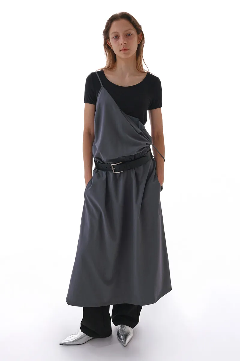 Studio Doe - Diagonal Shirred Strap Dress