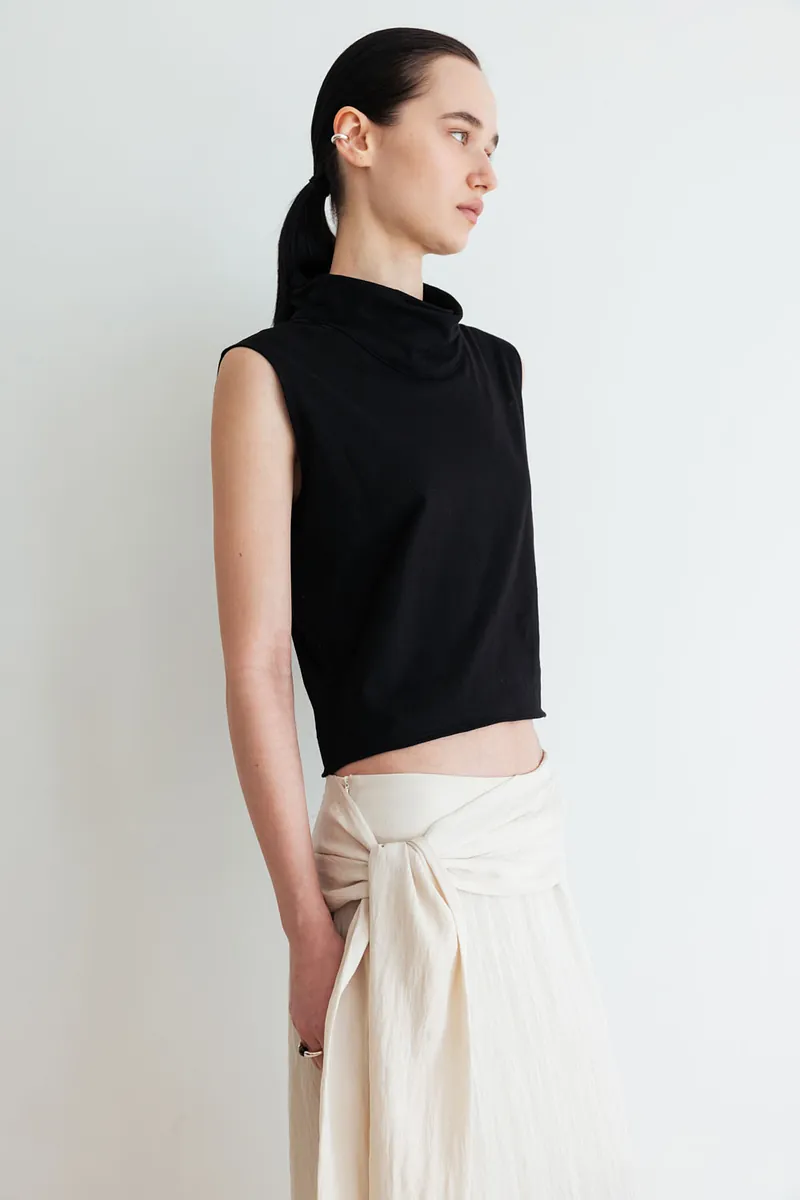 Studio Doe - Gathered Neck Textured Top