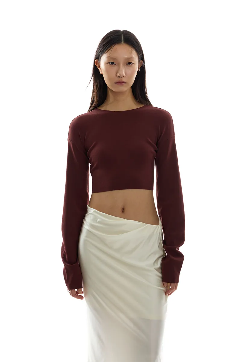 Studio Doe - Doe：Molly Reversible Curved Sleeve Knit Top