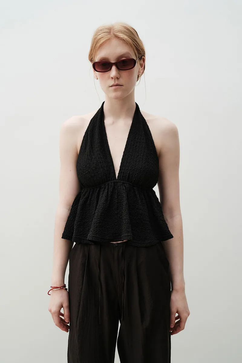 Studio Doe - Shirred Texture Backless Bratop