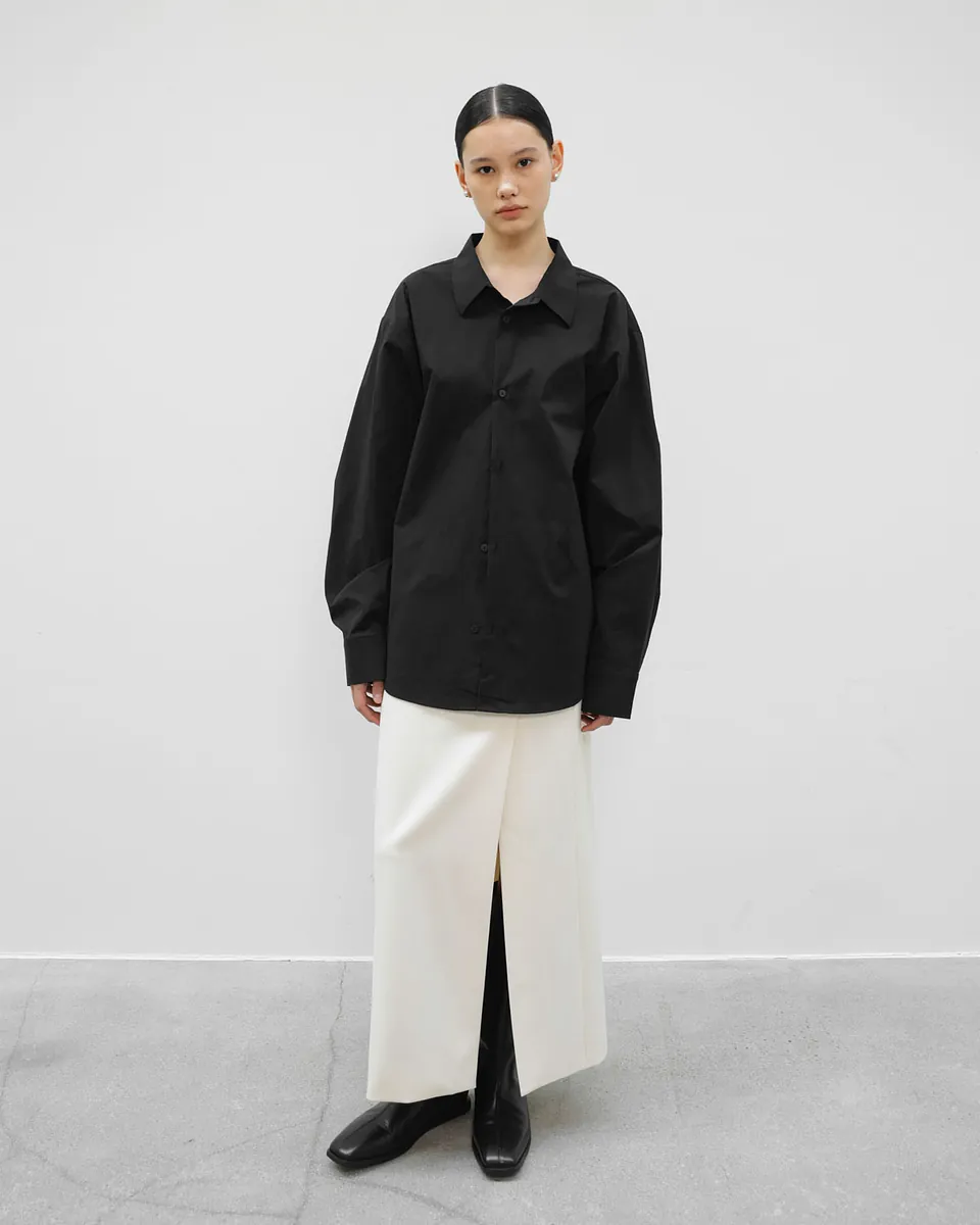 中腰收腹開衩裙