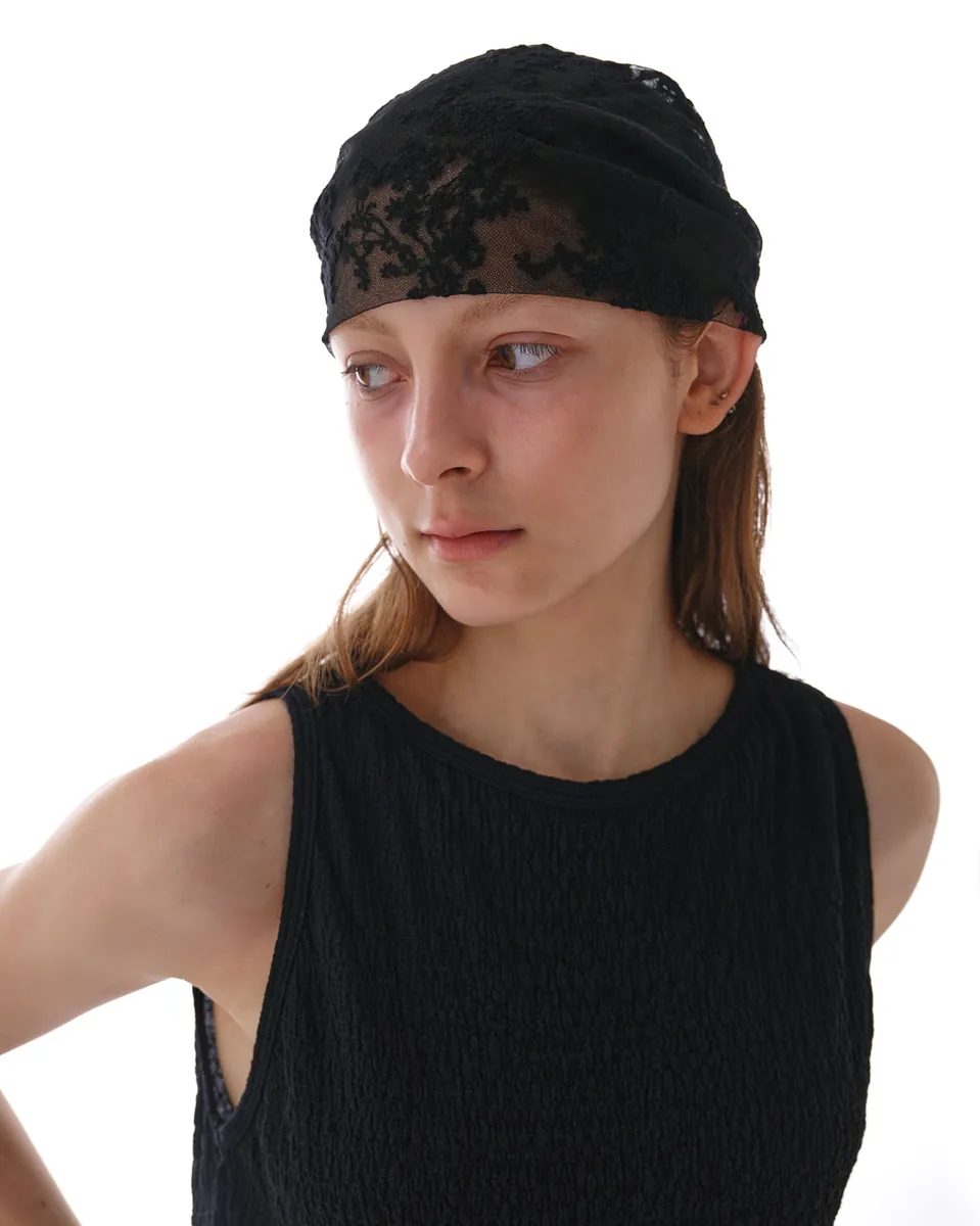 Studio Doe - Lace Embroidered Turban Hat