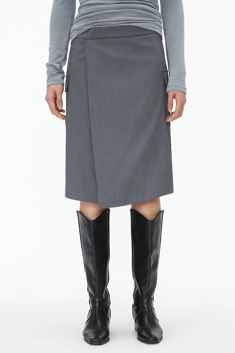 Studio Doe - Structured Pleated Knee-Length Skirt