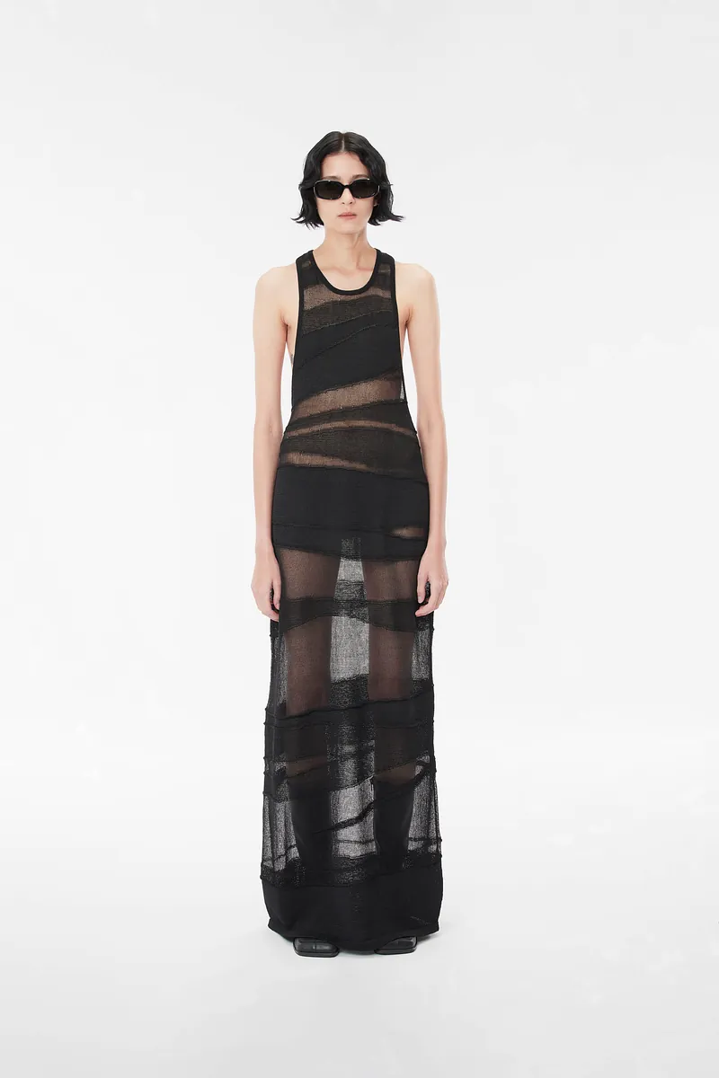 Knitted Sleeveless Maxi Dress