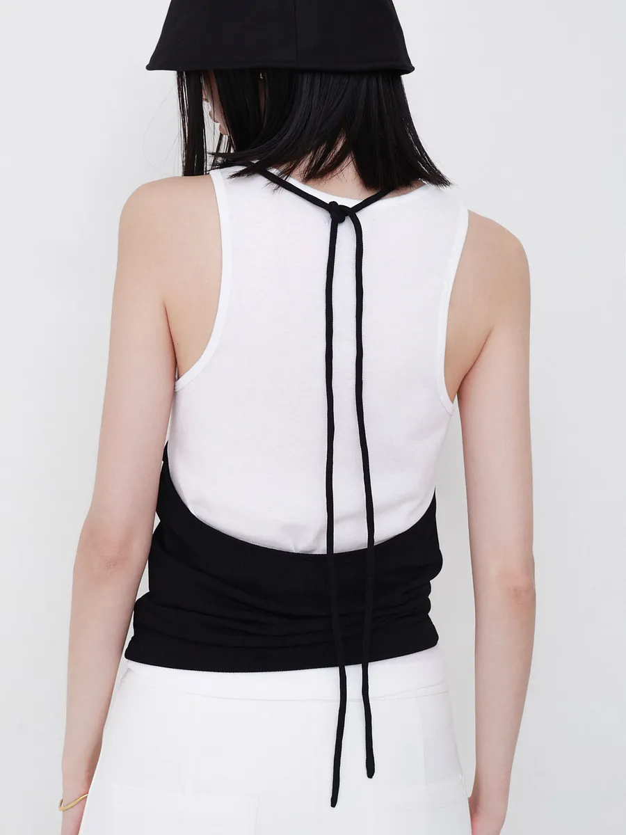 Studio Doe - Piped Layering Halter Tank Top