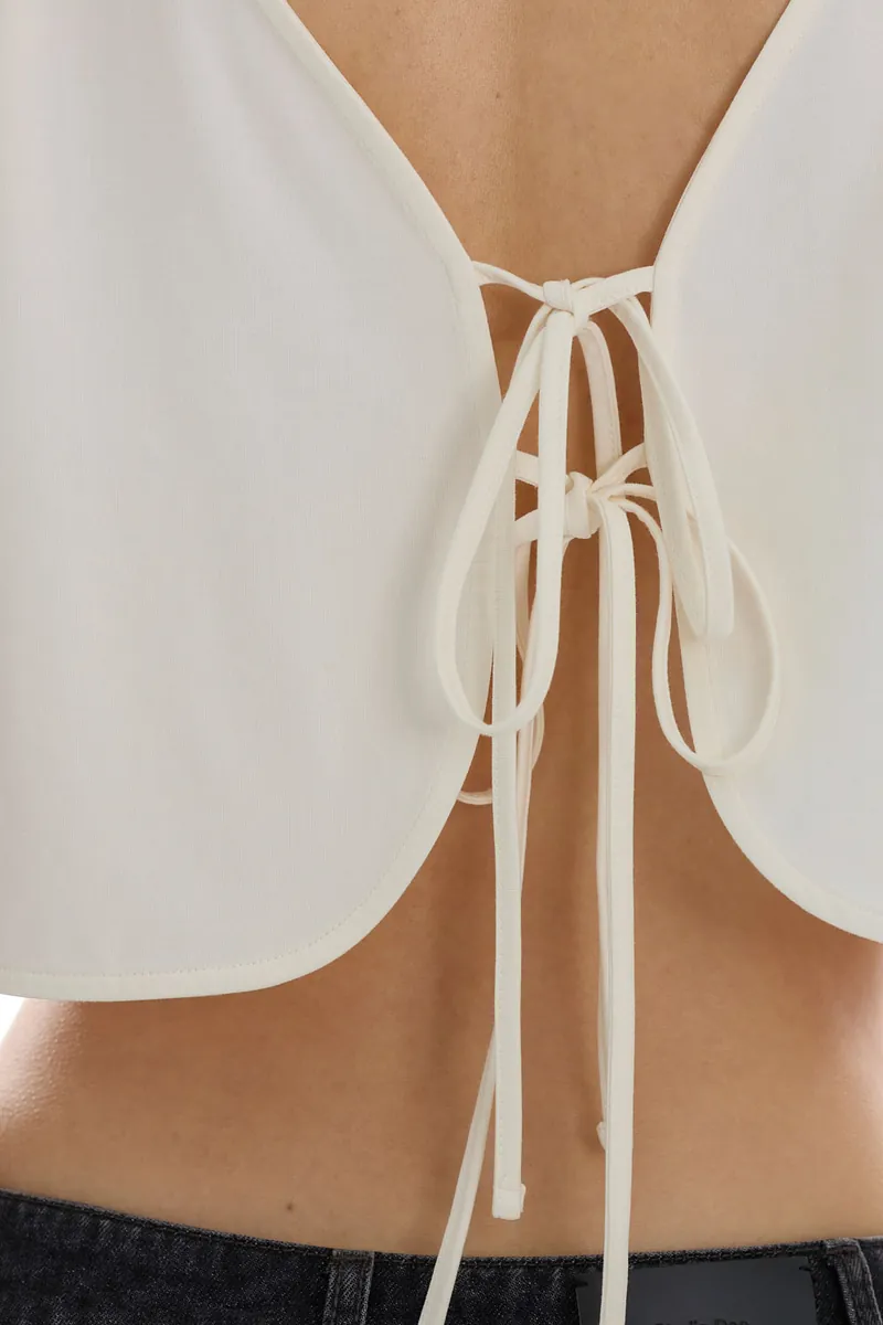 Doe：Molly Reversible Puff Sleeve Top