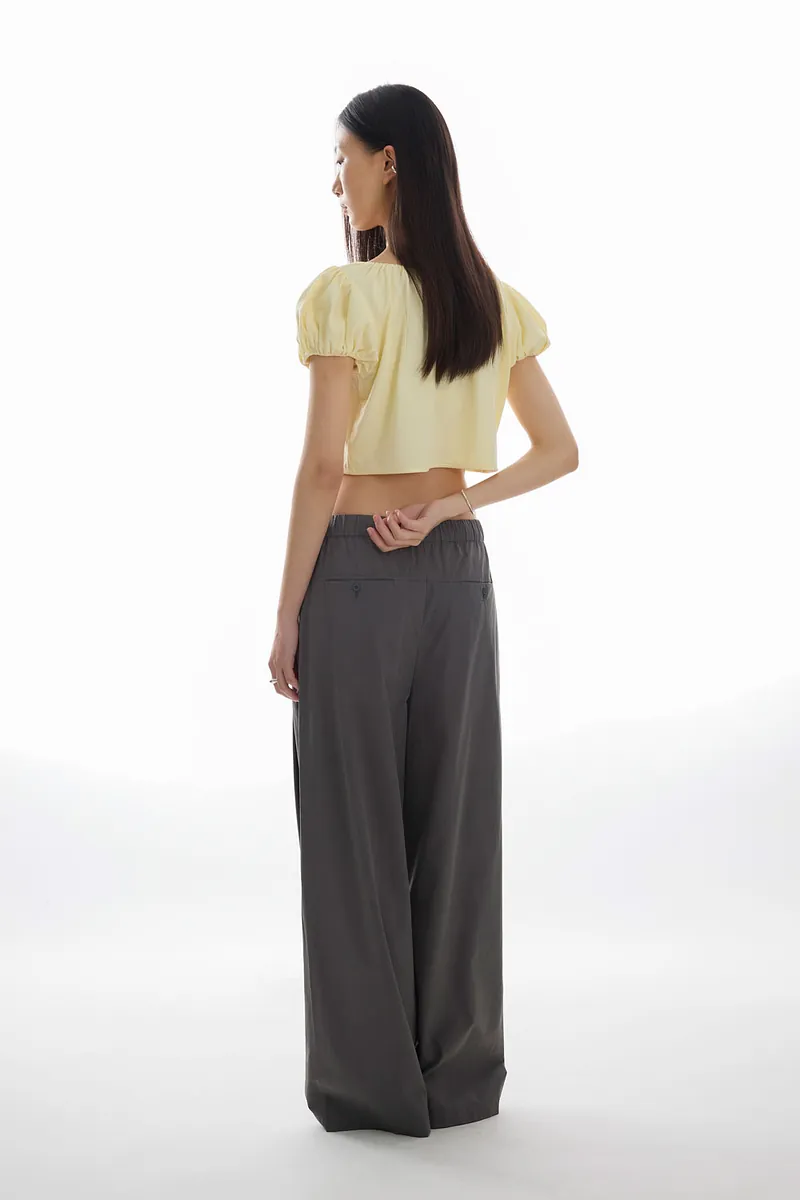Doe：Molly Reversible Puff Sleeve Top
