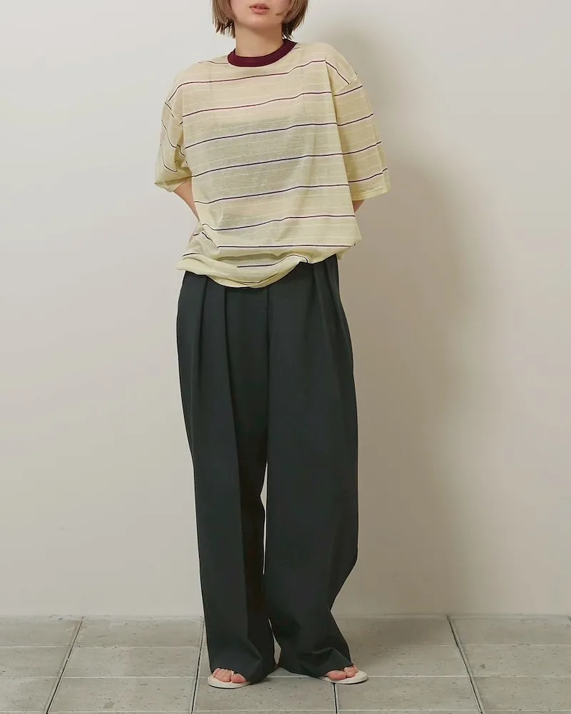 Sheer Border T-shirt