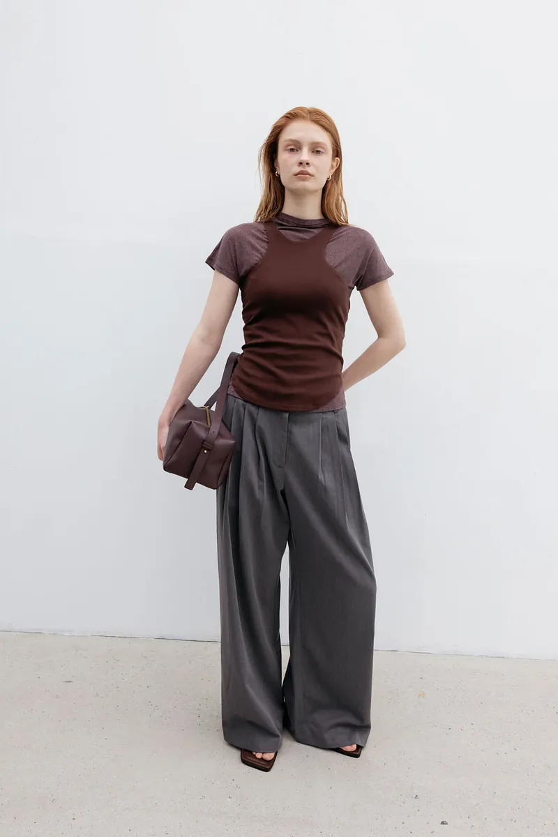 Studio Doe - Three-Tuck Low-Rise Wide Pants 3.0