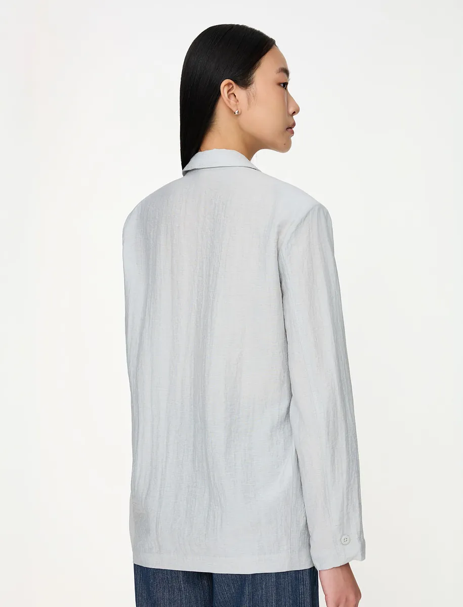 Studio Doe - Sheer Textured Boxy Blazer