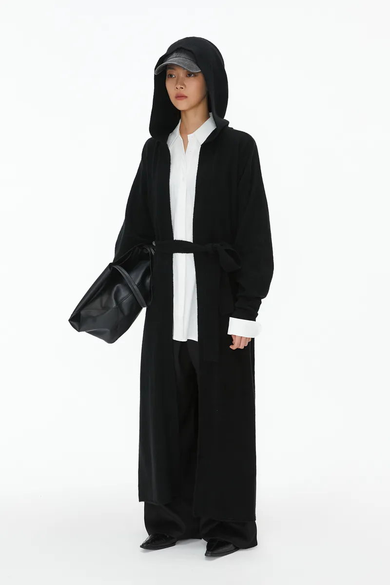 Studio Doe - Knit Puff Sleeve Long Coat