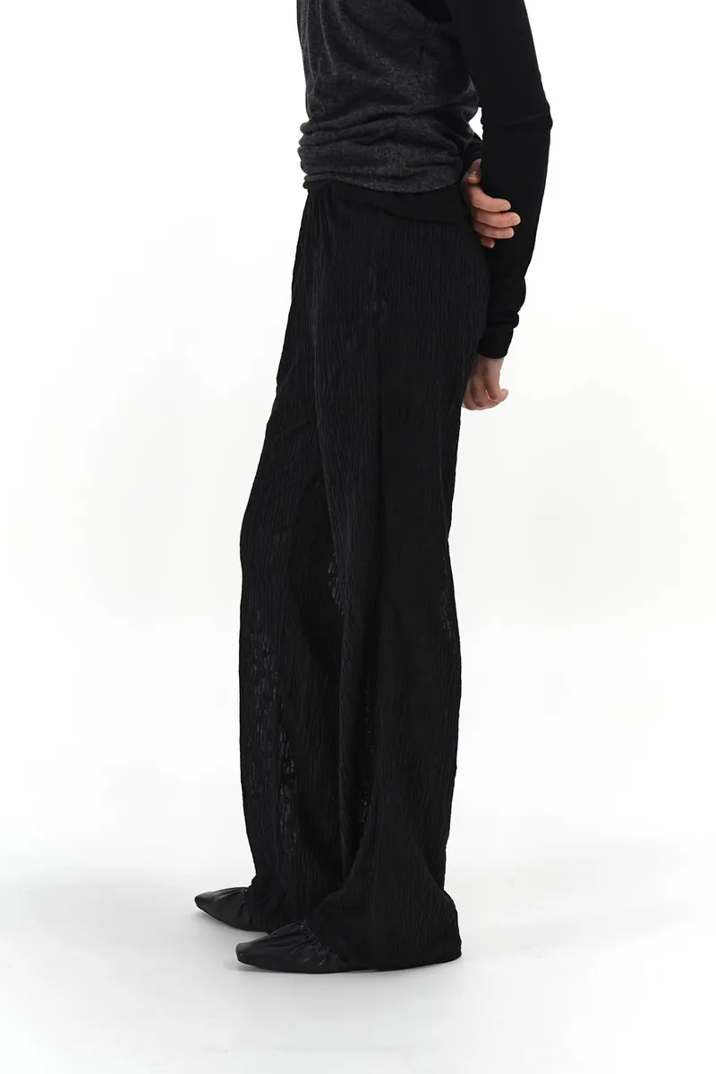 Studio Doe - Floral Pattern Sheer Easy Pants