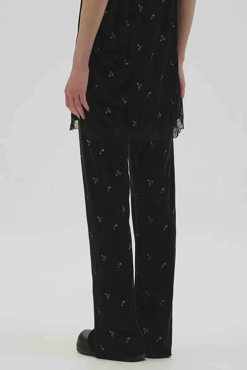 [PRE-ORDER] TODAYFUL - Petit Flower Velour Leggings