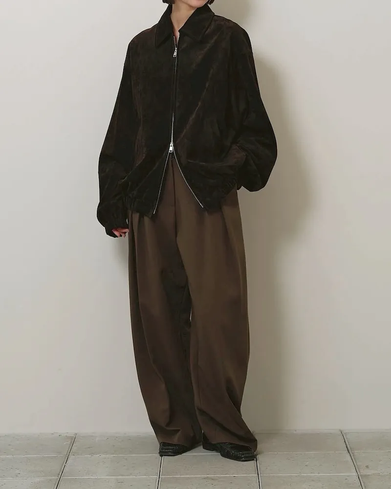 [PRE-ORDER] TODAYFUL - Suede Zip Blouson