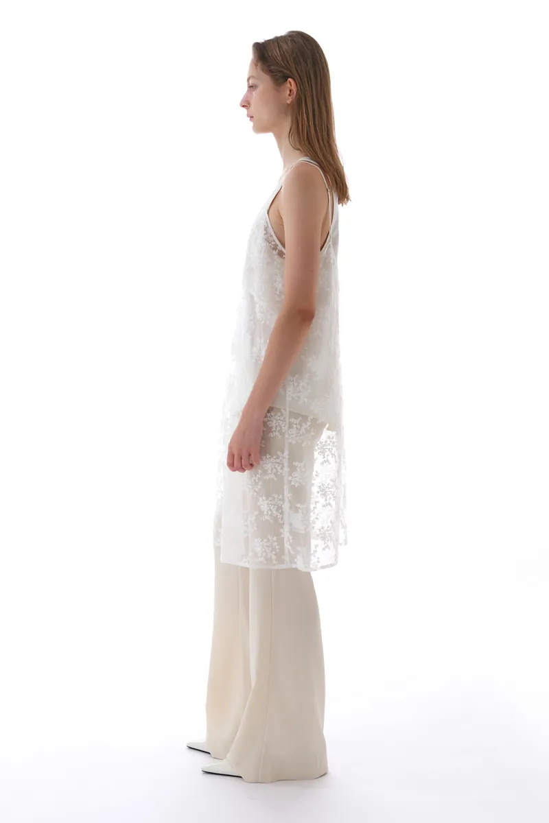 Studio Doe - Lace Embroidered Strap Long Tank Top
