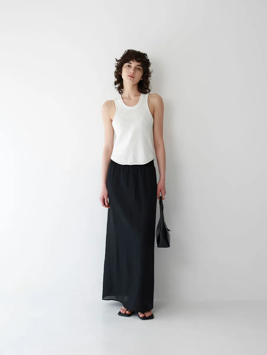 Studio Doe - Elastic Waist Sheer Layered Skirt