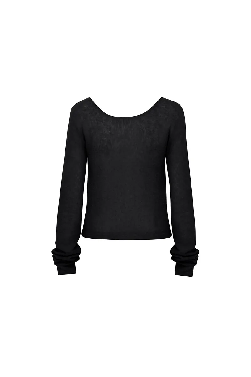 Studio Doe - Fine Wool Blend Wide Neck Sweater
