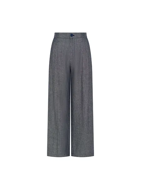 Studio Doe - Gender Free Striped Cotton Linen Easy Pants