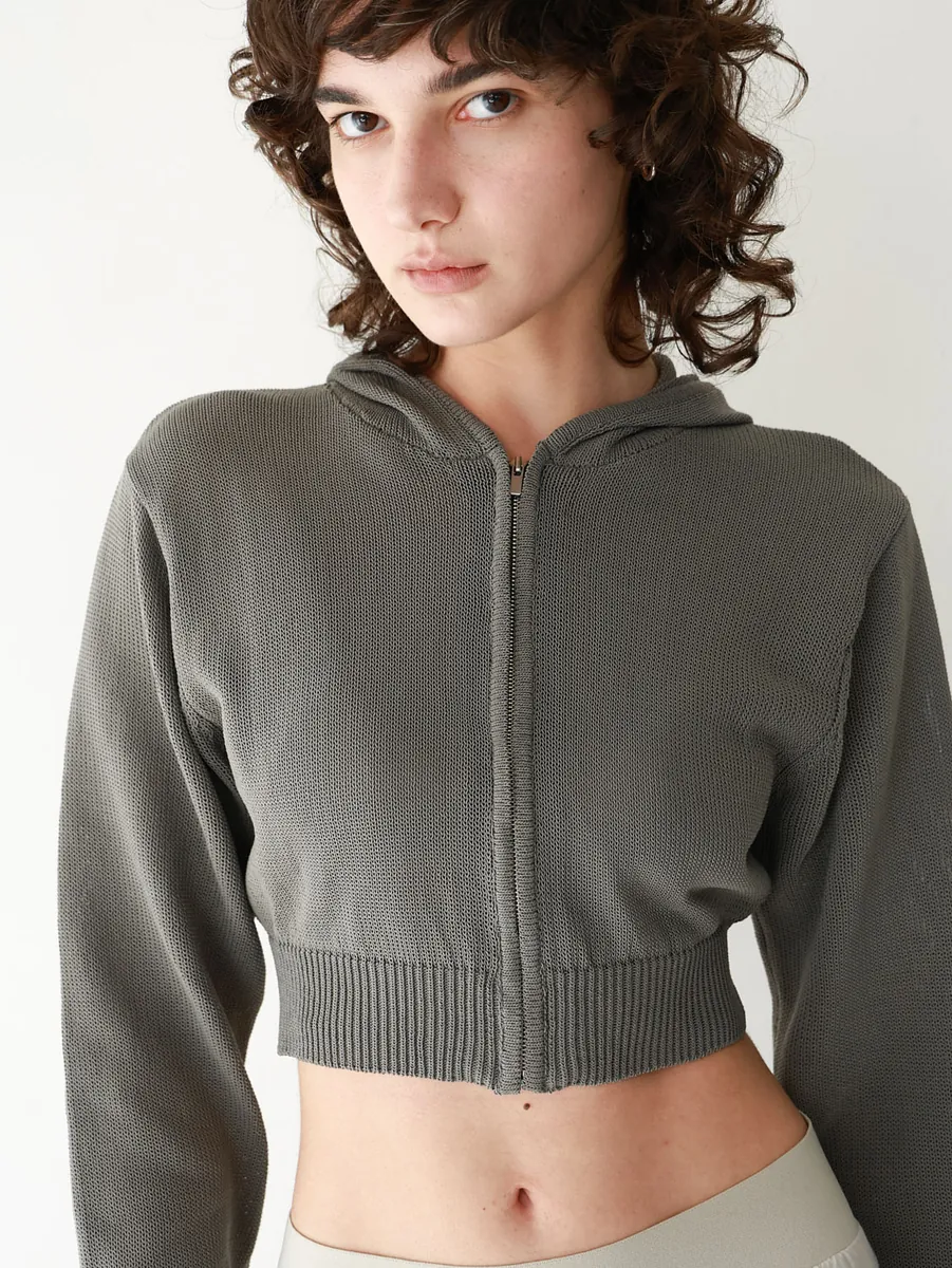 Studio Doe - Cool Gauze Hooded Short Cardigan