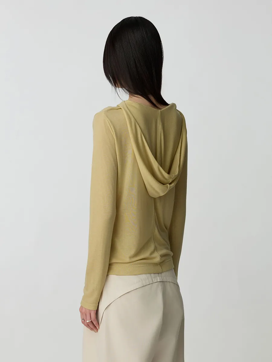 Studio Doe - Tencel Wool Fitted Hooded T-Shirt