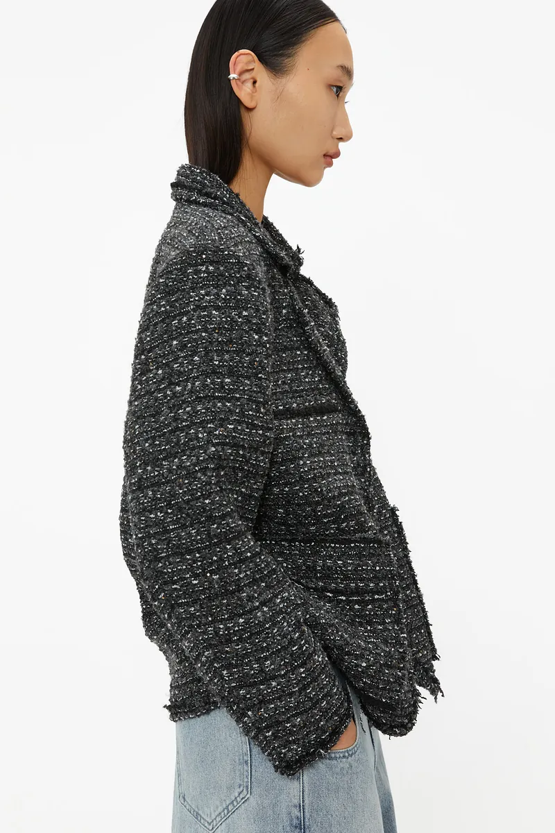 Studio Doe - Tweed Lapel Boxy Jacket