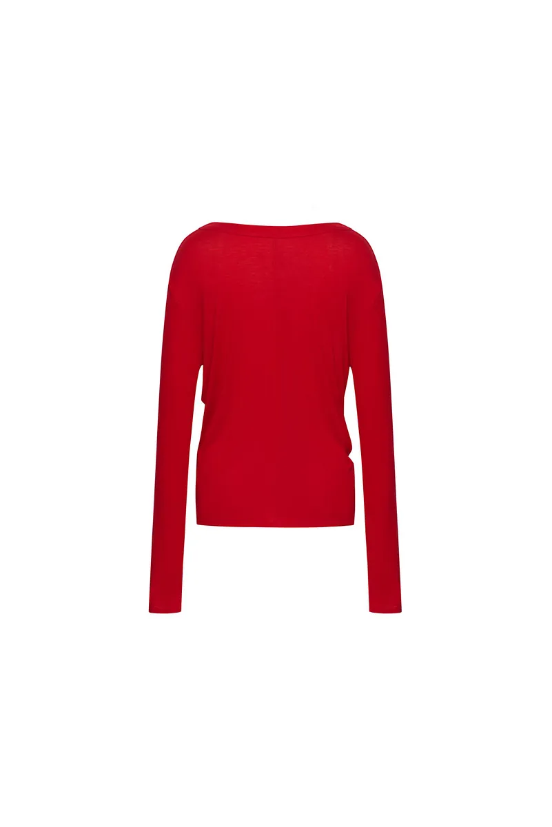 Studio Doe - Premium Tencel Wide Neck Knit Top