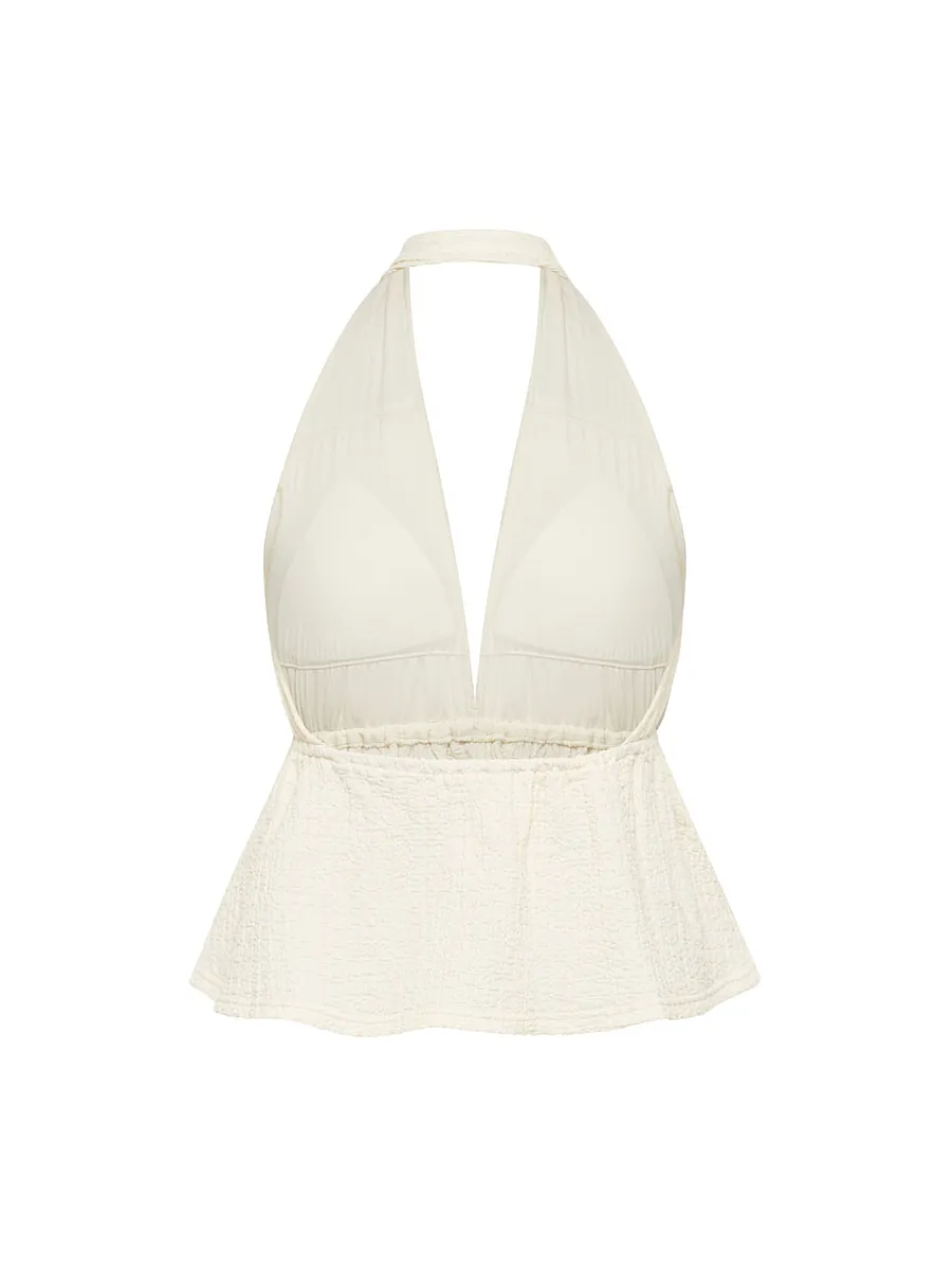 Studio Doe - Shirred Texture Backless Bratop
