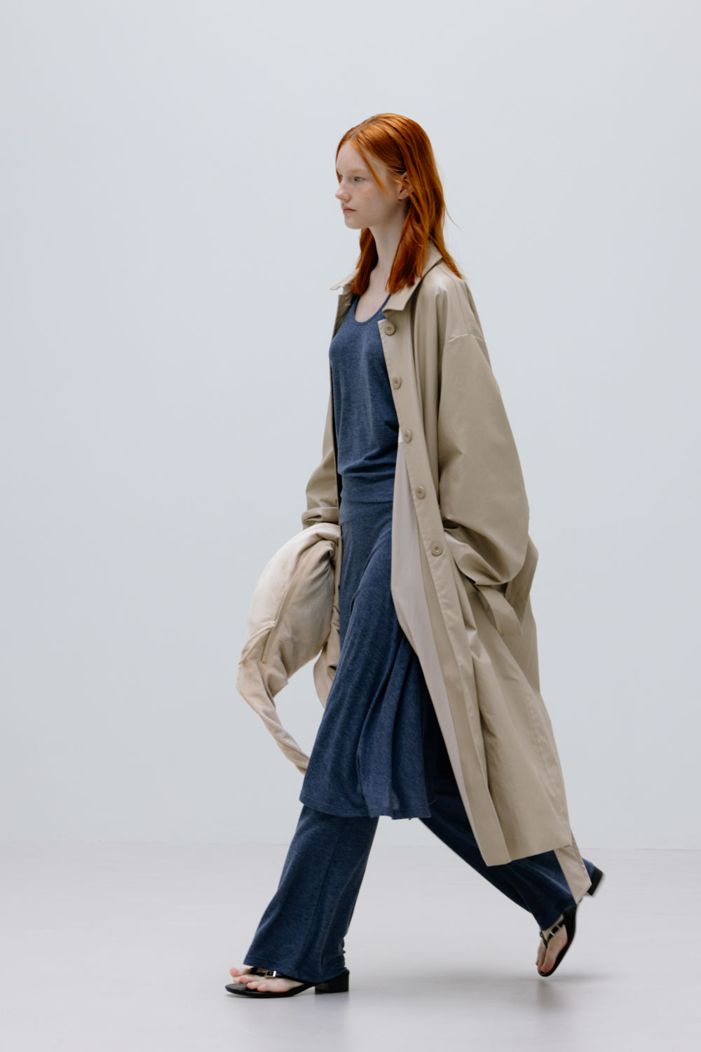Washable Faux Leather Lightweight Trench Coat