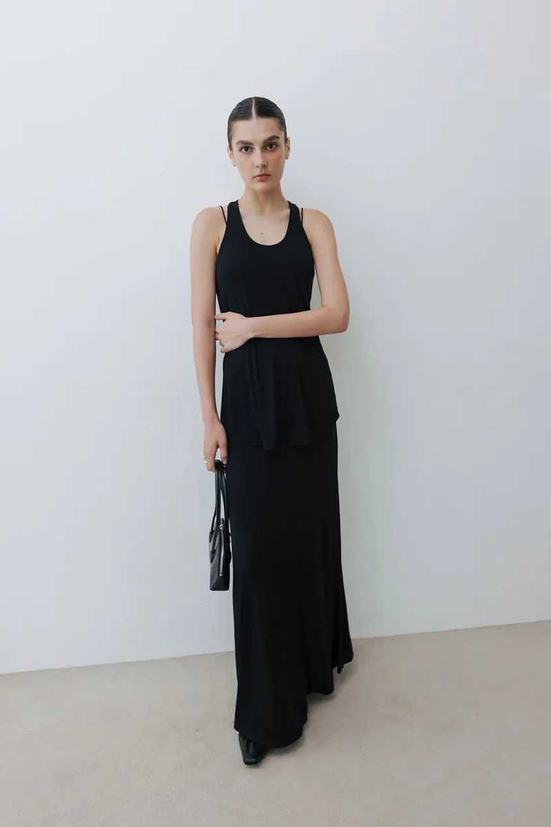 Studio Doe - Wide Waistband Relaxed Flared Skirt