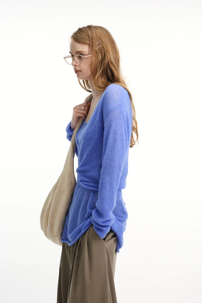 Studio Doe - Fine Wool Blend Knit Two-Piece Set