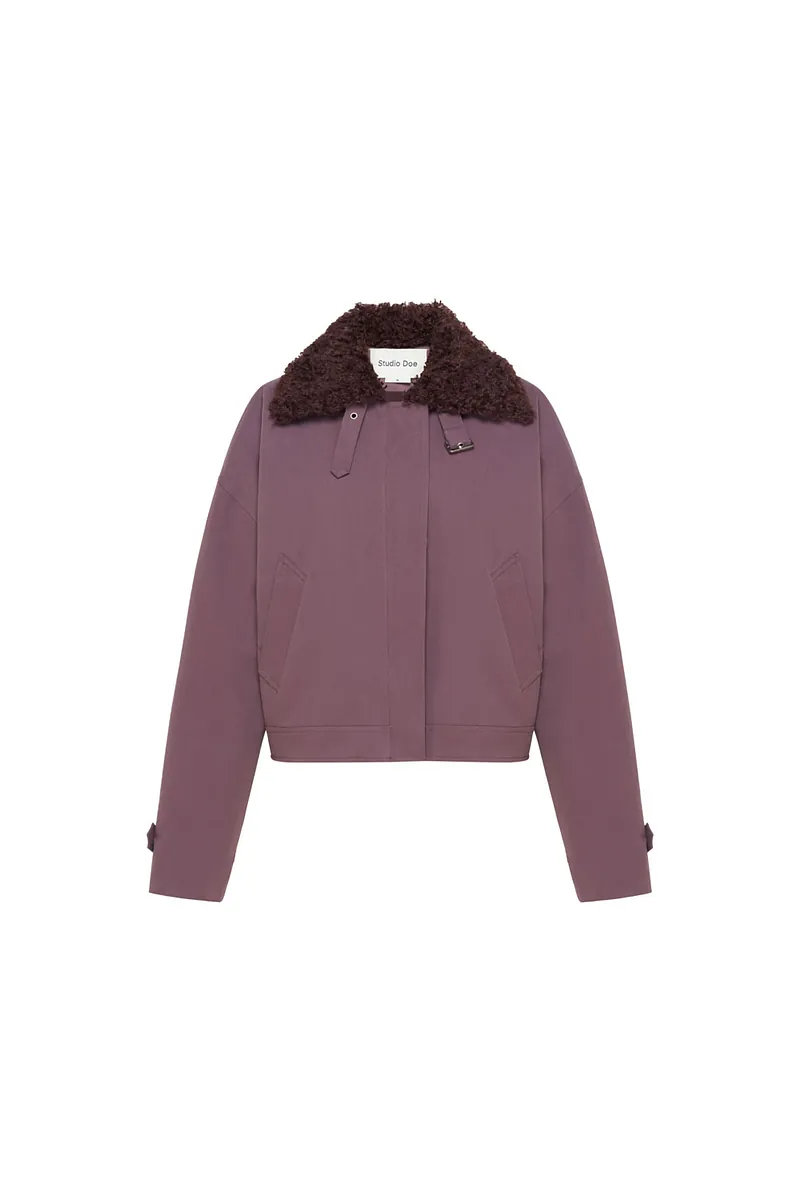 Studio Doe - Boa Collar Aviator Jacket