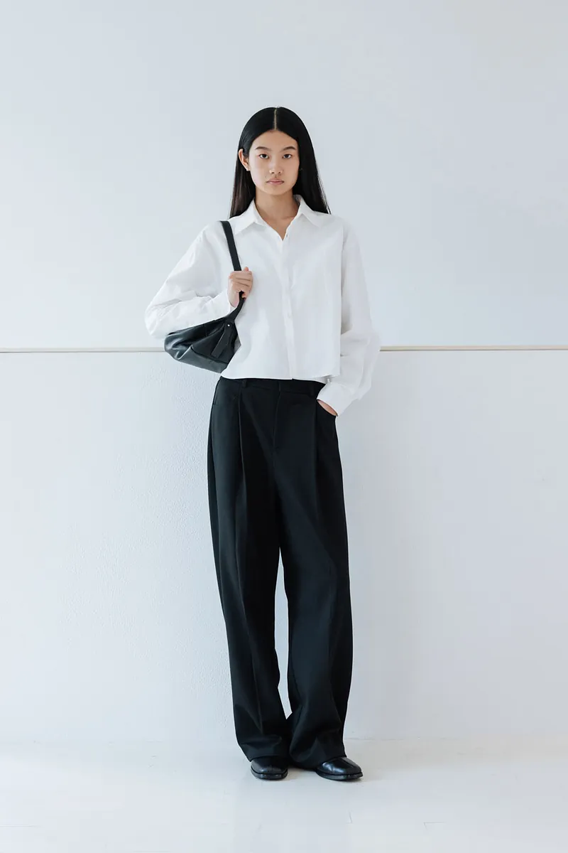 Studio Doe - Gender Free Wool-like Tuck Trousers