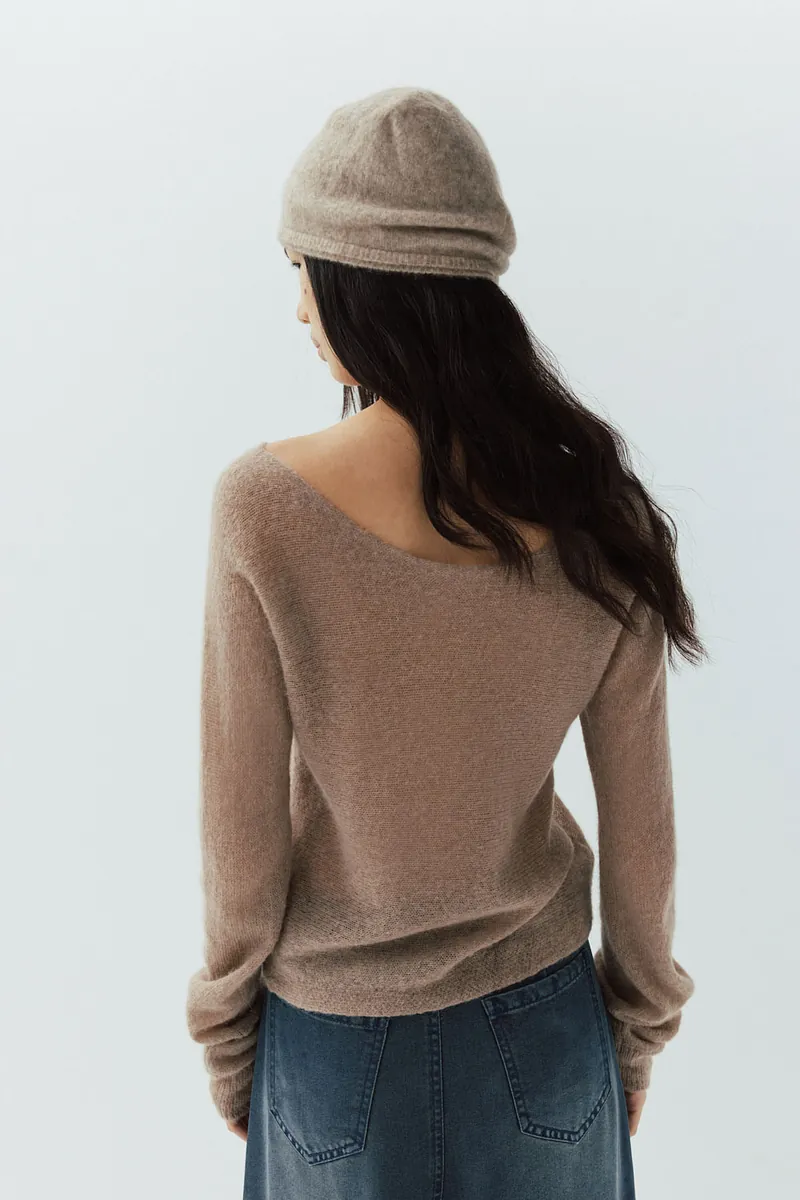 Studio Doe - Fine Wool Blend Wide Neck Sweater
