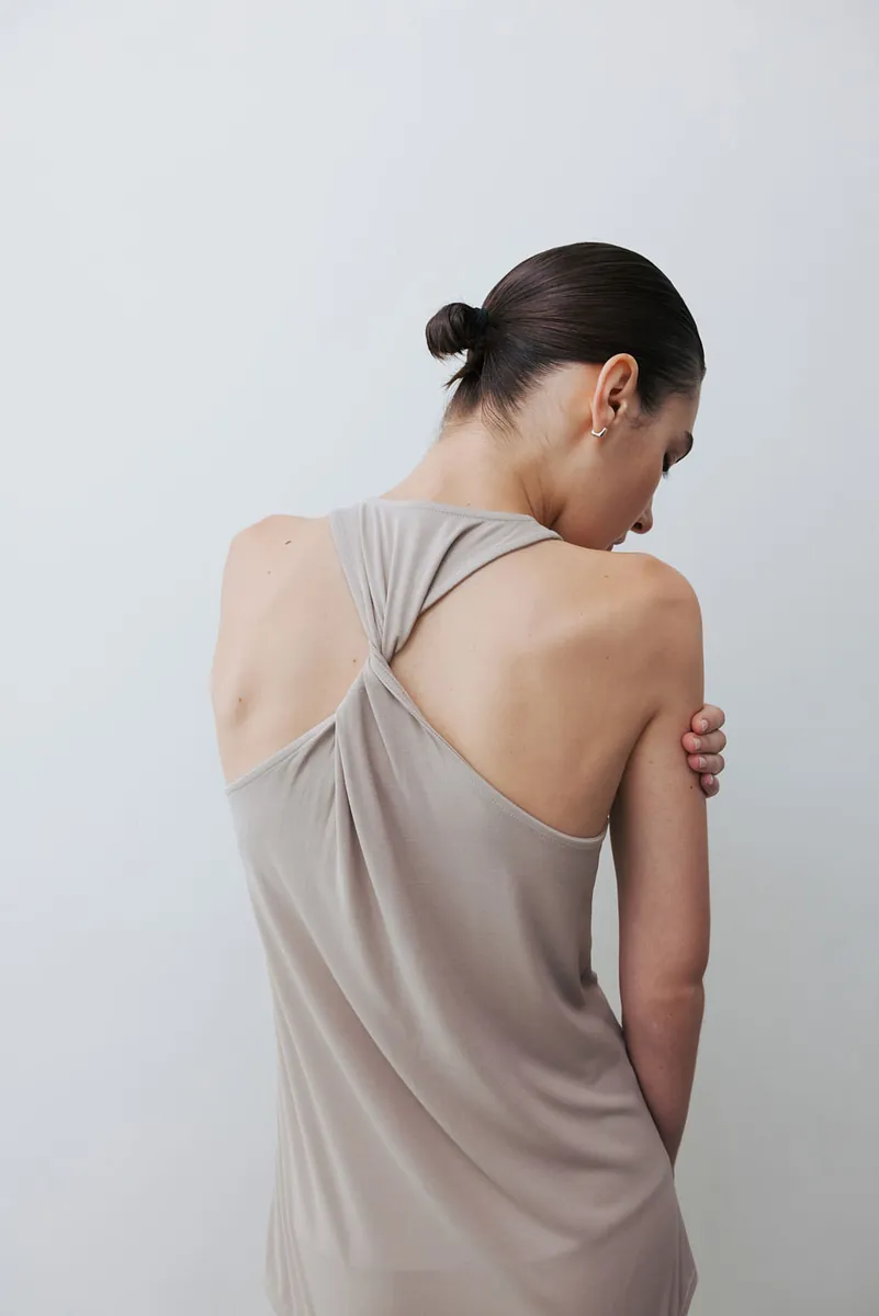 Studio Doe - Twist Back U-Neck Tank Top